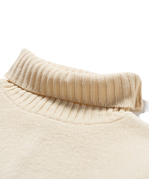 「LAYMEE」 タートルネックニット FREE ブラック レディース_画像4