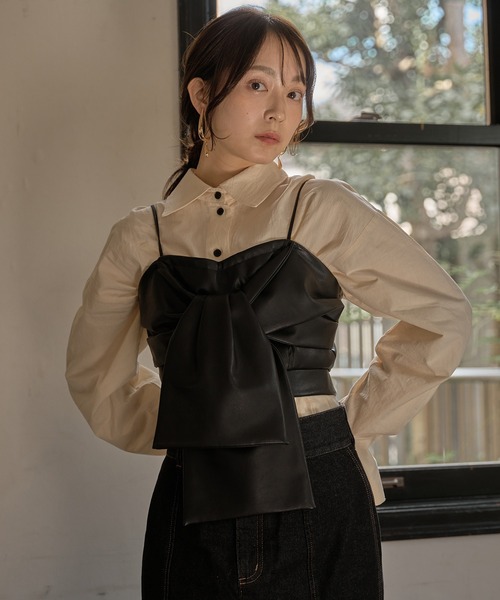 mideal ブラウス シャツ design loose shirts / デザインルーズ