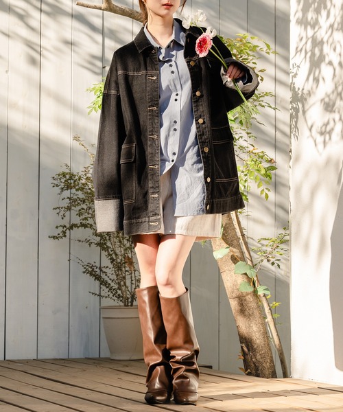 mideal ブラウス シャツ design loose shirts / デザインルーズ