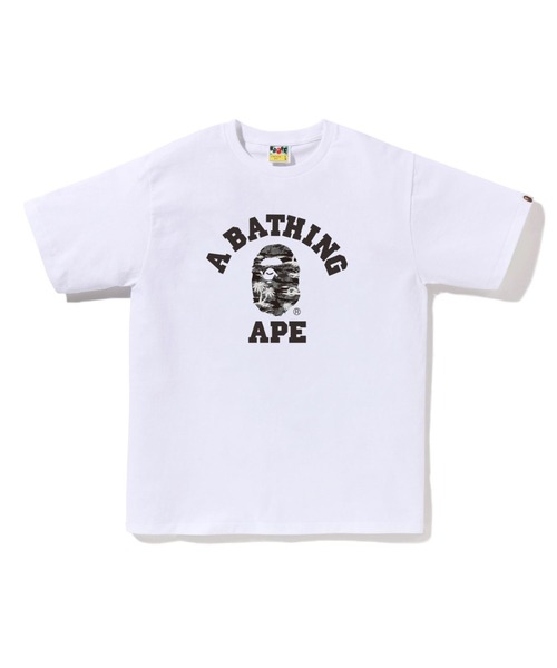 トップス A BATHING APE PALM TREE CAMO COLLEGE T A BATHING APE tシャツ PALM TREE CAMO COLLEGE TEE メンズ