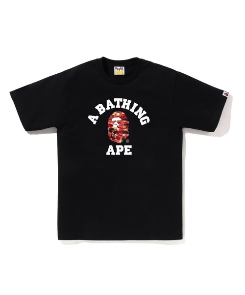 【A BATHING APE】PALM TREE CAMO COLLEGE TEE 要在庫確認 A BATHING APE tシャツ PALM TREE CAMO COLLEGE TEE メンズ