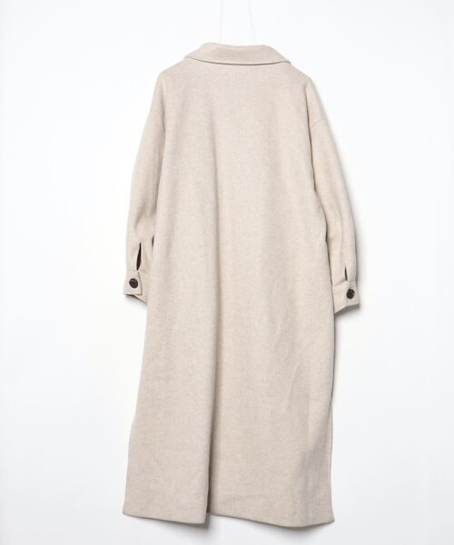 「GeeRA」 ステンカラーコート MEDIUM ベージュ レディース_画像2