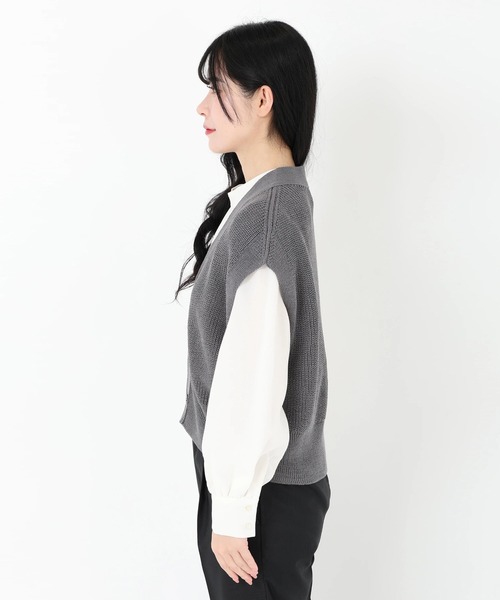 【新品タグ付き】ホールガーメントサマーニットベスト STRAWBERRY-FIELDS（ストロベリーフィールズ） ベスト ジレ ホール