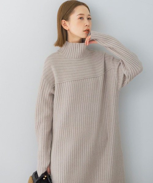 URBAN RESEARCH ROSSO WOMEN」 ニットワンピース FREE パープル