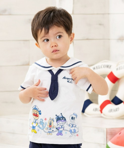 キッズ服セット 110〜120㎝　約170点＋アンパンマン　まとめ売り アンパンマン ばいきんまんマリンセーラーTシャツ｜アンパンマン