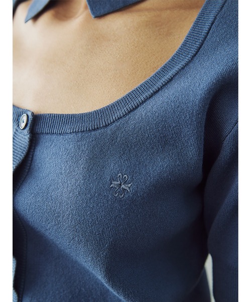 カーディガン Interlock Shirt Collar Half Sleeves Top レディース SORIN カーディガン Interlock Shirt Collar Half Sleeves Top