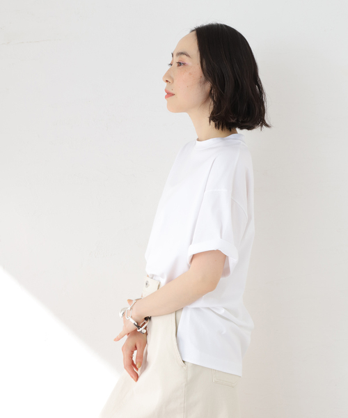 【未使用】ATON SUVIN 60/2 ラウンドヘム Tシャツ ホワイト 02 SUVIN 60/2 | OVERSIZED T-SHIRT – ATON | エイトン
