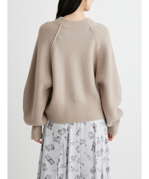 [Mila Owen]do Ла Манш рукав вязаный 1 бирюзовый голубой женский 