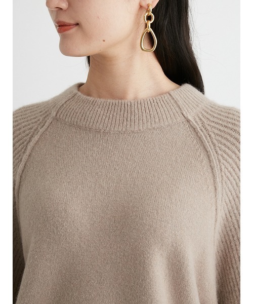 [Mila Owen]do Ла Манш рукав вязаный 1 бирюзовый голубой женский 