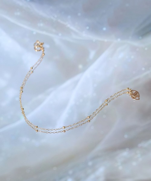 JUPITER ブレスレット 「K10」ゴールドビーズチェーンブレスレット