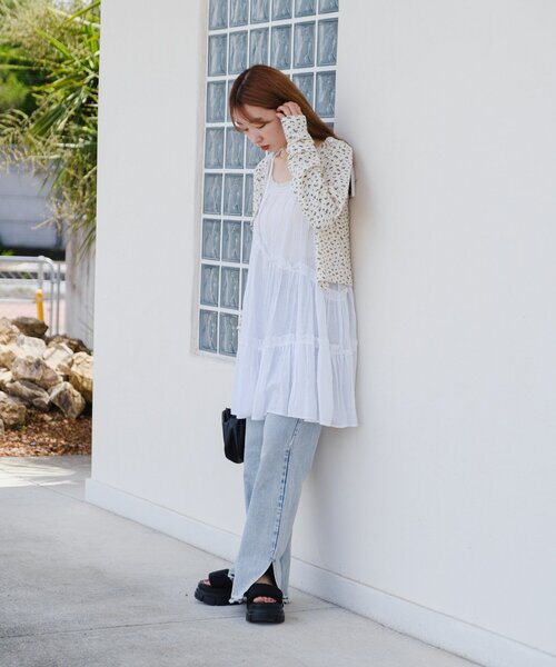 Kastane 小花柄 サーマルカーディガン WEEKLY ITEM】 大人気の花柄サーマルカーディガンが、初回販売
