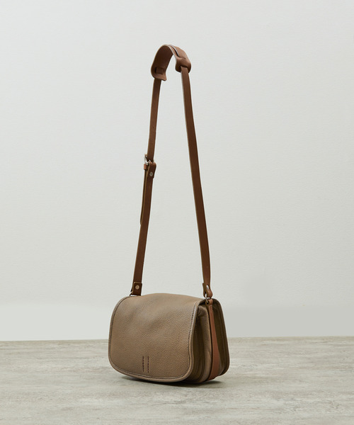 ショルダーバッグ SLOW スロウ / shrink-mail bag- シュリンクレザーショルダーバッグ 牛革メールバッグ / 858S60Rの画像