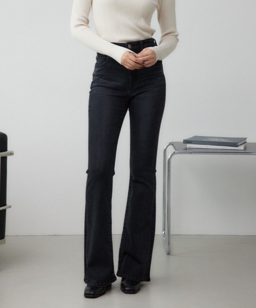 ジーンズ デニム デニムパンツ 「累計25，000本突破！」「サイズ，身長別画像あり」AZUL DENIM フレアデニム レディースの画像