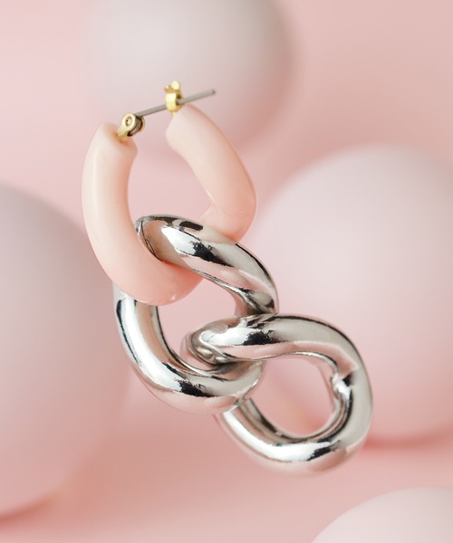 e.m. イーエム『Love』モチーフ シルバーピアス 片耳用 LOVE BY e.m. 「LOVE 」 ピアス（片耳用） FREE シルバー