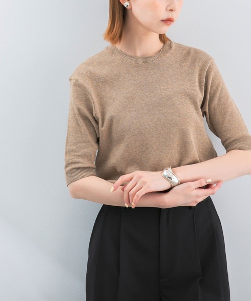 「URBAN RESEARCH ROSSO WOMEN」 半袖ニット 1 ベージュ系その他 レディース