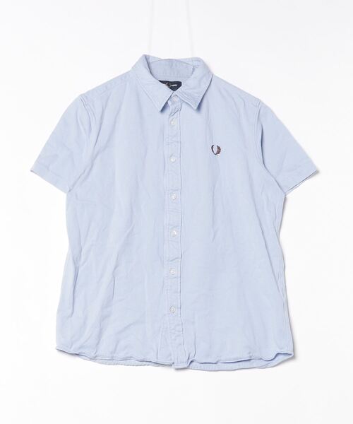 フレッドペリー　ポロシャツ　半袖　水色　ブルー FRED PERRY 「FRED PERRY」 半袖ポロシャツ L ブルー メンズ
