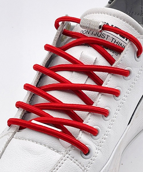 florist 「結ばない靴紐」ネジ式メタリックストレッチ靴ひも2本セット