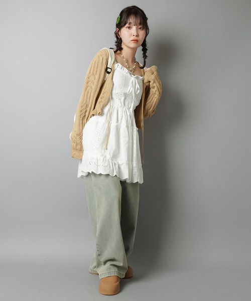 SPINNS（スピンズ） チュニック レースキャミチュニック/リボン/NEO森