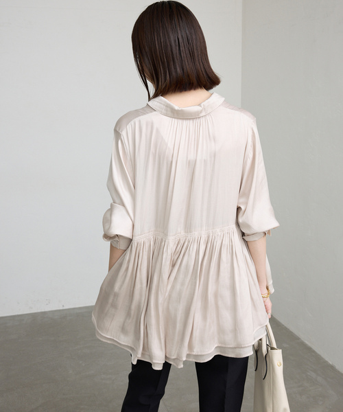 IENA 長袖シャツ SLOBE IENA 「SLOBE IENA」 長袖シャツ FREE ブルー レディース