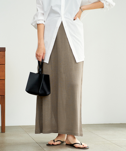 Plage silk/linen long スカート plage｜silk/linen long スカート | Rakuten Fashion(楽天