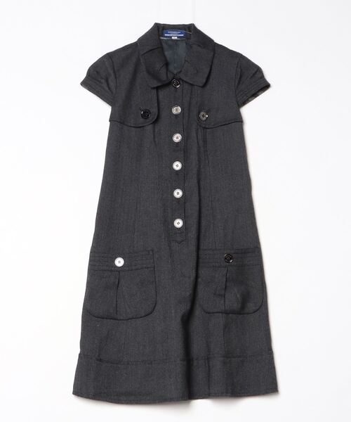 BURBERRY BLUE LABEL 「BURBERRY LABEL」 シャツワンピース 36 グレー