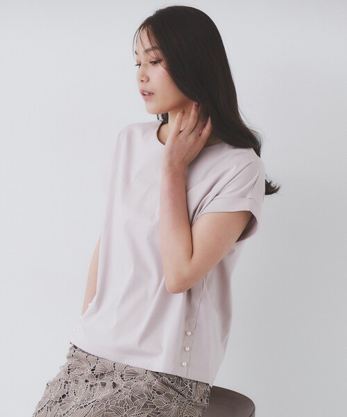 index tシャツ 「S-3Lサイズ」サイドパール調ボタンボクシー