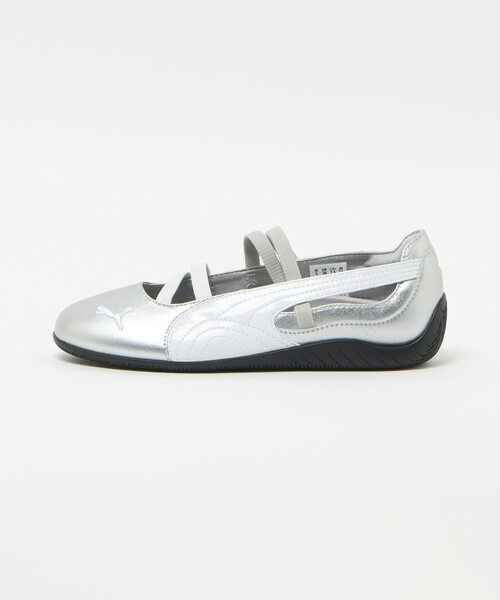 【人気商品】新品　PUMA　バレエシューズ　シルバー　24.0 PUMA スニーカー 「PUMA」ウィメンズ スピードキャット バレエ