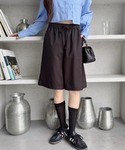 ワイドパンツ ハーフパンツ パンツ 短パン カ...の詳細画像4