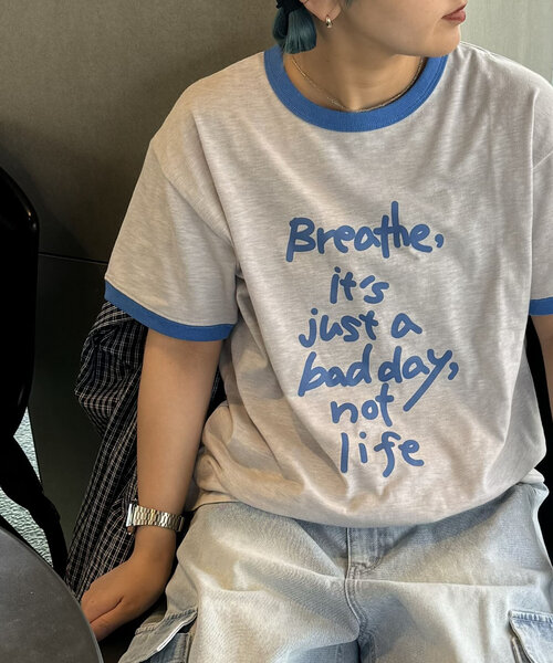 「CIAOPANIC TYPY」 半袖Tシャツ MEDIUM ライトグレー レディース