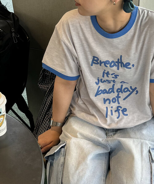 「CIAOPANIC TYPY」 半袖Tシャツ MEDIUM ライトグレー レディース