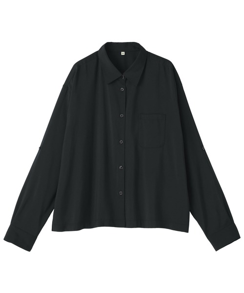 新品未使用品‼️ ⭐️MUJI Labo ⭐️黒 レギュラーカラーシャツ L size 無印良品（MUJI） シャツ 「MUJI Labo」紳士 ウール混レギュラーカラー