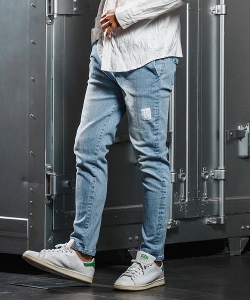 wjk reluxe ジーンズ mp13951-tight tension knit denim skinny pants