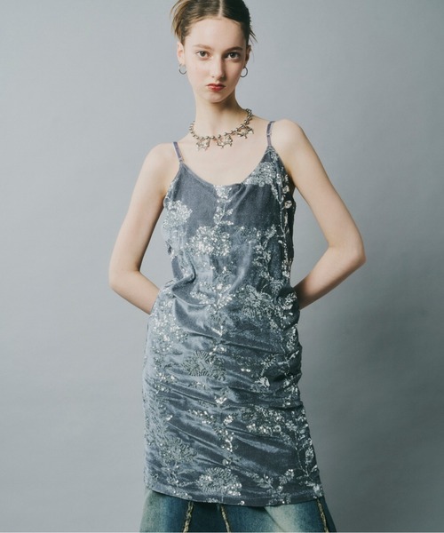 musubore（ムスボレ） キャミソールワンピース FREE シルバー