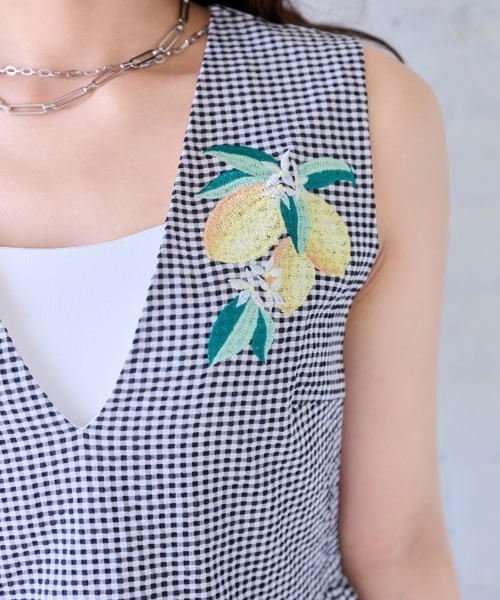 チェスティ ペプラムトップス Chesty（チェスティ） tシャツ 「Upcycle」レモンペプラムトップス