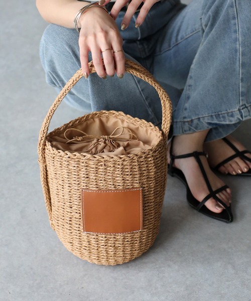 「Riberry」 かごバッグ FREE ベージュ レディース_画像9