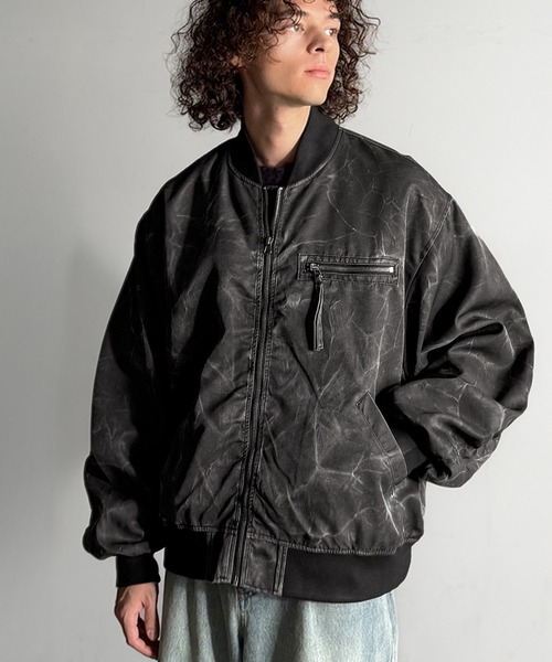 ヴィンテージ　80S MA-1フライトジャケット ブラック Lサイズ Classical Origin ma1 ma-1 ヴィンテージ加工 MA-1 ジャケット/Vintage