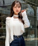 tシャツ ワンホン女子♪チョーカー付オフショル...の詳細画像2