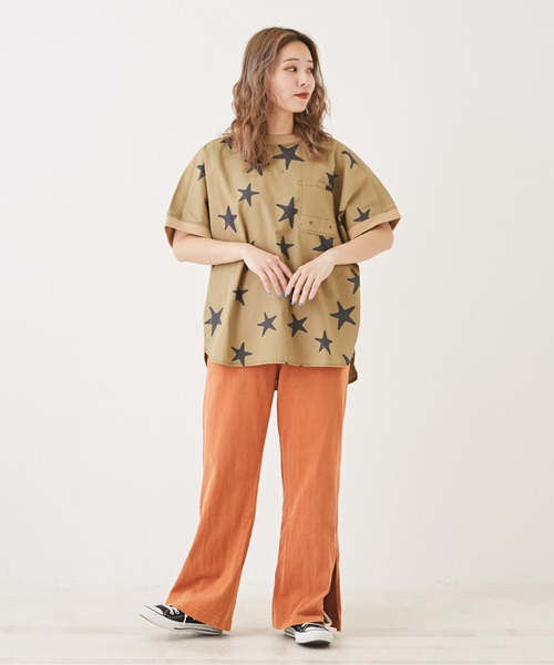 「CUBE SUGAR」 ドルマンスリーブブラウス M グリーン レディース_画像2