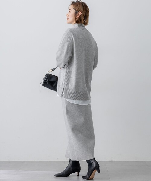 スカート カシミヤブレンド Iライン ニットスカート : ZOZOTOWN Yahoo