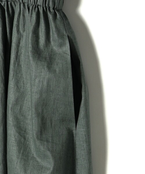 「SHIPS」 半袖ワンピース SMALL ライトオリーブ レディース_画像9