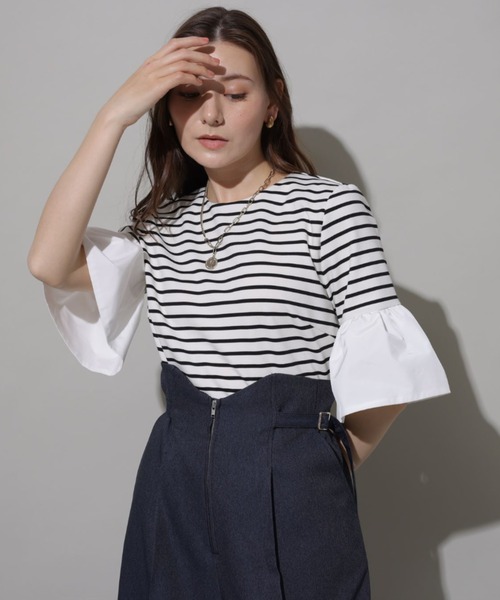 「Rirandture」 半袖カットソー 2 ブラック系その他 レディース_画像3