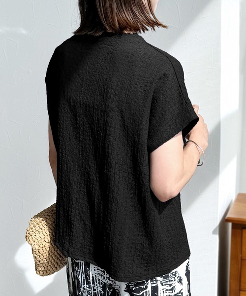 「reca」 半袖カットソー FREE ラベンダー レディース_画像3