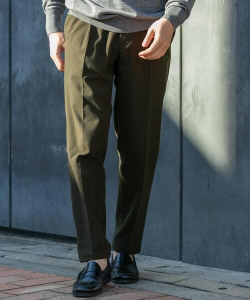 【極美品】リップストップのイージースラックス ワークパンツ カーキ 綿 URBAN RESEARCH ROSSO MEN パンツ 「XLサイズあり」ハイパフォーマンス