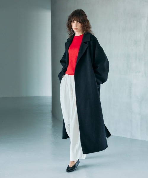 N.O.R.C コート アウター ウールメルトンロングリバーコート