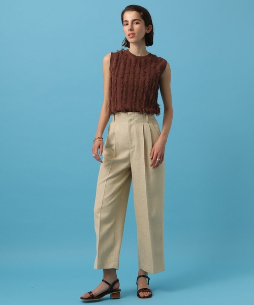 「saloon」 ノースリーブニット FREE ブラック レディース_画像7