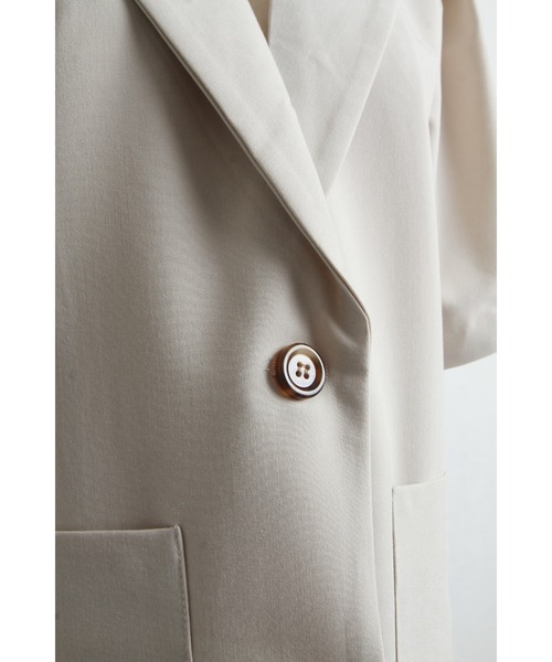 「&. NOSTALGIA」 テーラードジャケット FREE チャコールグレー レディース_画像3