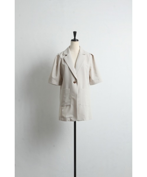 「&. NOSTALGIA」 テーラードジャケット FREE チャコールグレー レディース_画像4