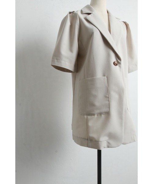 「&. NOSTALGIA」 テーラードジャケット FREE チャコールグレー レディース_画像5