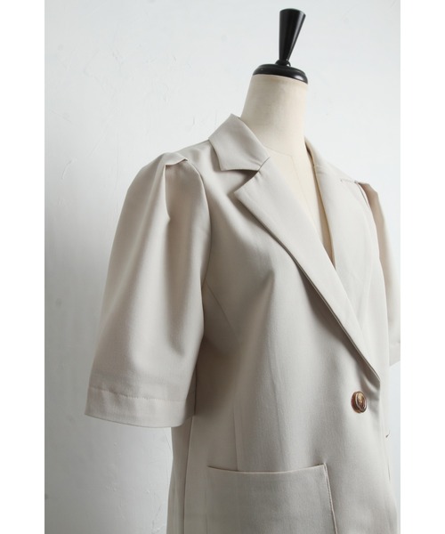 「&. NOSTALGIA」 テーラードジャケット FREE チャコールグレー レディース_画像9