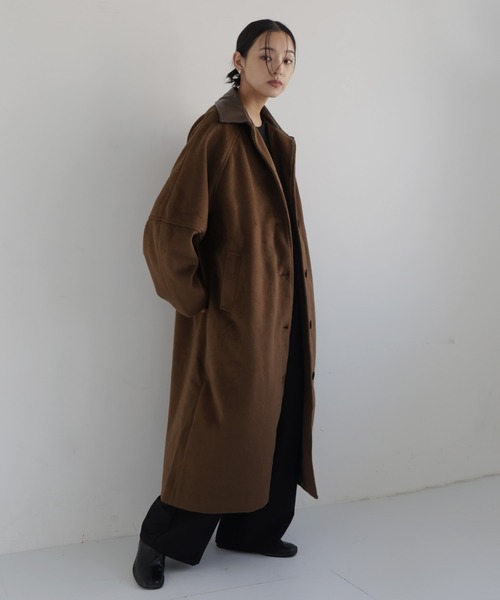 ヒロコビス【9】アニマル柄ロングダウンコート　ベルト　Aライン スタンドカラー茶 ダウンコート レディース ダウンジャケット ロングコート 軽量 防寒